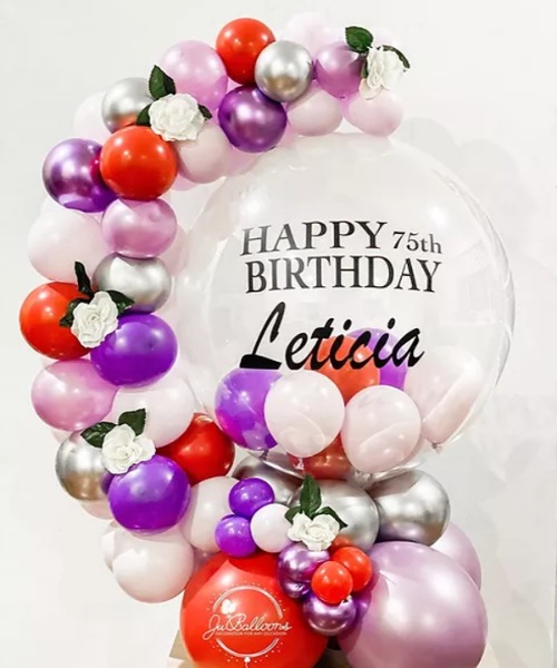 Birthday Bubble Balloons- Leticia Style